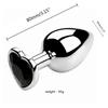 Stainless Steel Anal Plug Heart Shape 3 Sizes Crystal Anal Plug Removable Butt Plug Stimulator Anal Sex Toys Prostate Massager
