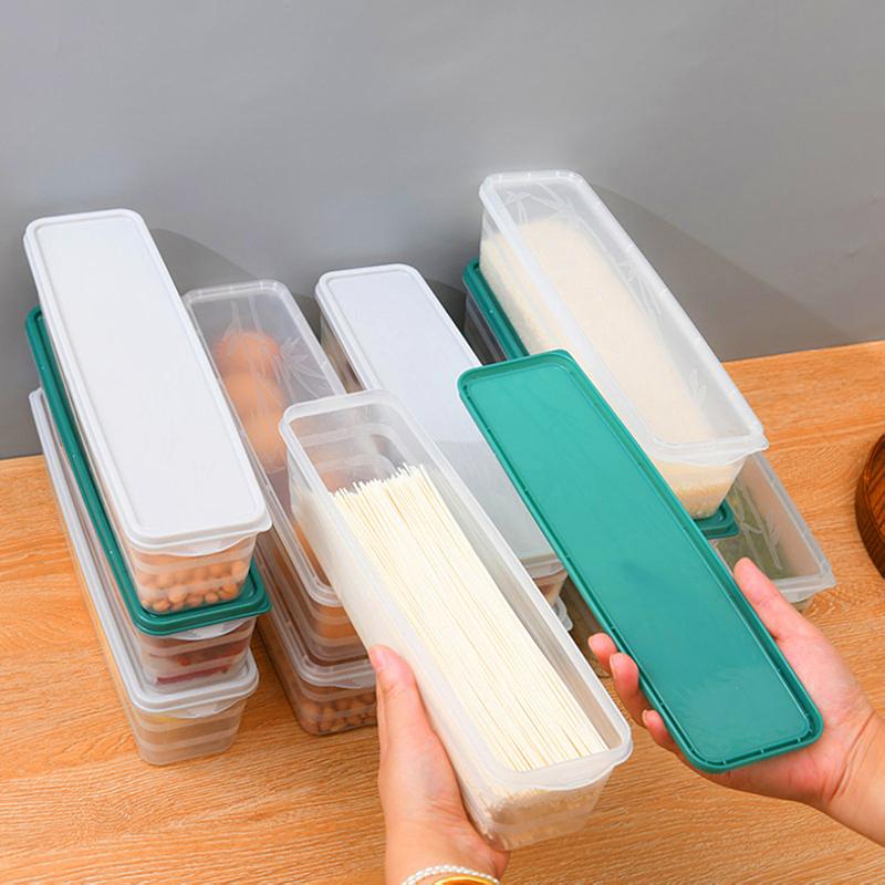 Noodle Spaghetti Container Kitchen Cereals Storage Box Sealed Jar Grain Spaghetti Tank Household Moisture-Proof Keep Fresh Box