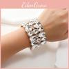 Drop Luxurious Water Crystal Glass Fashion Bracelet For Stylish Winter Women