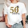 Maglietta Personalizzata 50° Compleanno Mese per Uomo e t-shirt, Compleanno Scintillante