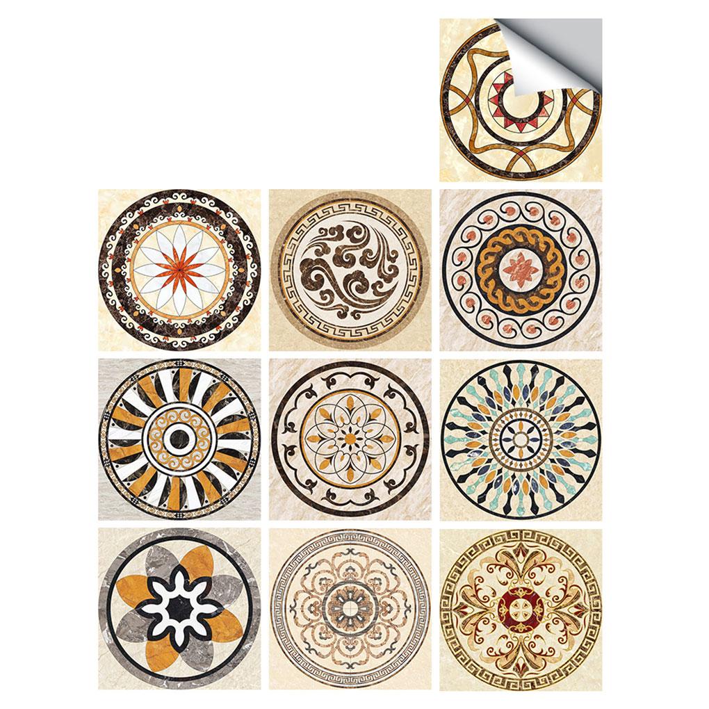 Płytka Ścienna Naklejka Ścienna Kwiatowa Mural Naklejka na Płytki Wodoodporna Samoprzylepna Naklejka na Płytki