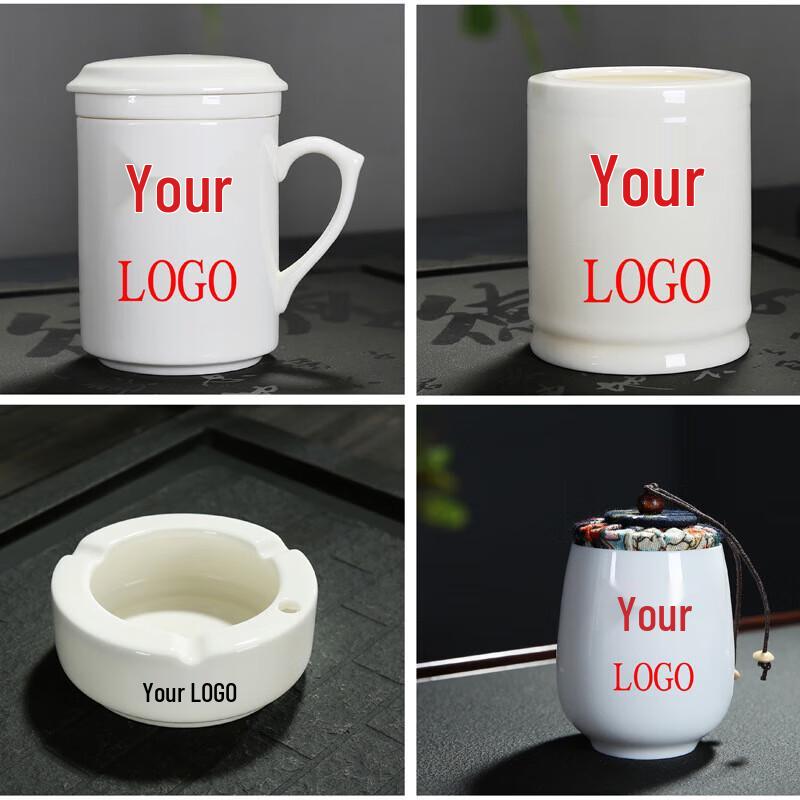 Ceramic 4-Piece Office Desk Gift Set
