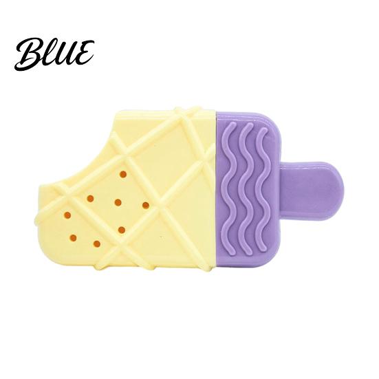 Flexible TPR Teeth Cleaning Toy Dog Cooling Chew Toy Popsicle Ice Freezer Donut Shape Interactive Pet Play Accessories Reusable Freeze for
