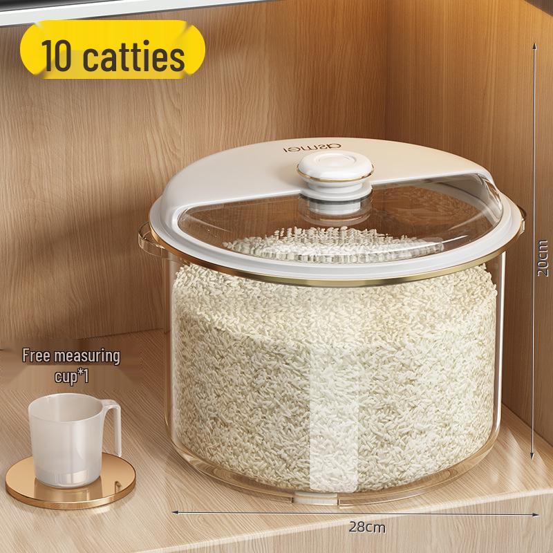 Sealed Rice Storage Bin: Insect-Proof, Moisture-Proof, Food-Grade Container for Rice and Flour
