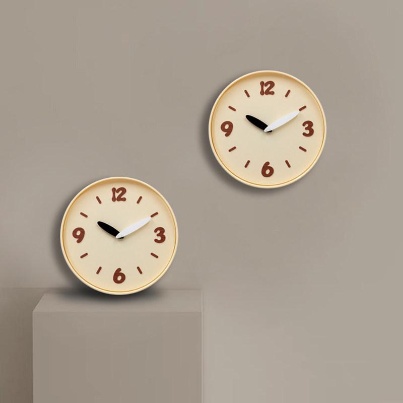 Nordic Silent Contrast Color Wall Clock - Stylish and Modern Design