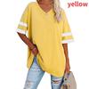 Women's Striped T-Shirt V-Neck T-Shirt Half Sleeve Comfort Top