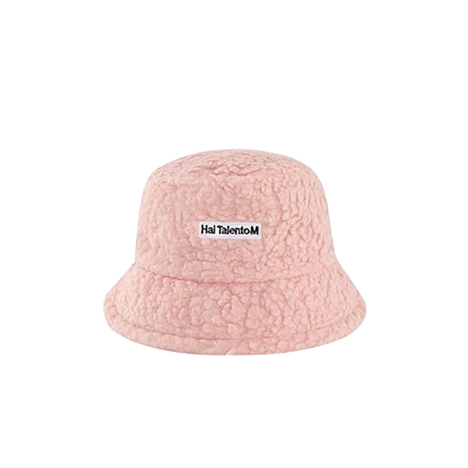 

Зимняя шапка рыбака, модная универсальная, теплая, ветрозащитная шапка из овечьего флиса, однотонная шапка с вышитыми буквами One Size розовый