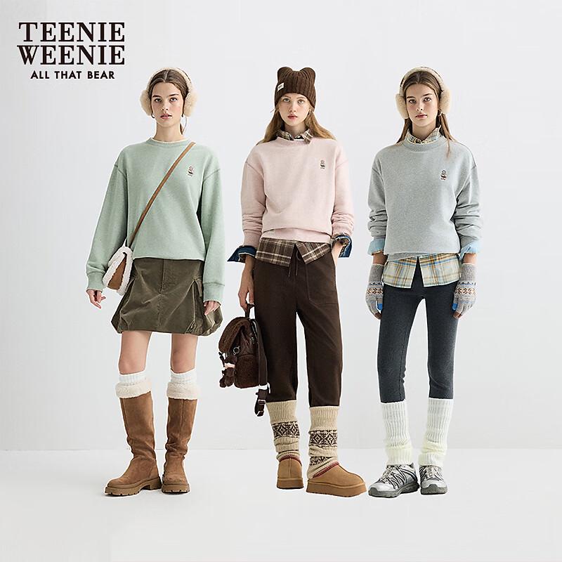 

Teenie Weenie Women s Faux Two-Piece Round Neck Sweatshirt M
