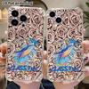 Phone Case: 2D Flat Design, Suitable for iPhone 18 17 16 15 14 13 Pro, Transparent Corner Protection Case, Rainbow Blue Whale, Christmas and Halloween
