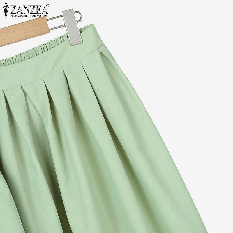 ZANZEA Women Summer Tank Tops and Long Skirts Casual Two Piece Suit Sets