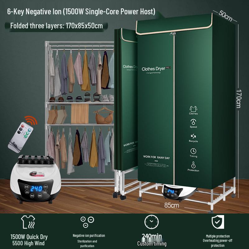Foldable Household & Dormitory Underwear and Baby Dryer Cabinet & Rack