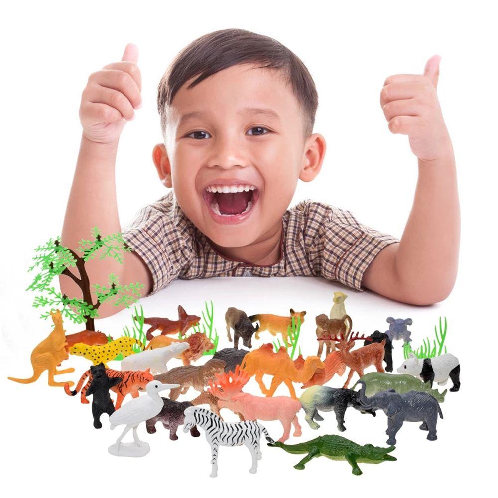 Development 53pcs/set Simulation Animal Animal  Figure Animal World Zoo Model Animal Model