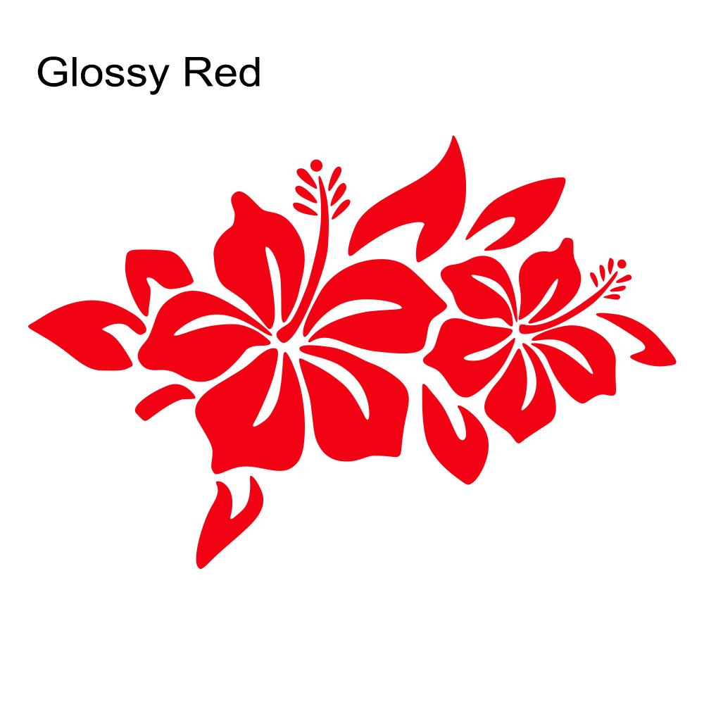 Vine Hibiscus Car Sticker Car Whole Body Vinyl Decal Waterproof Vehicles Motorcycle Stickers Car Accessories Decoration Exterior