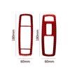 Red Carbon Fiber Front Door Door Control Cover Trim For Dodge Durango 2014-