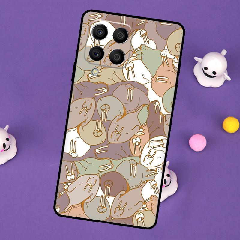 Cute Walrus Cover For Samsung Galaxy M32 M52 M12 M13 M33 M23 M53 M15 M55 M31 M51 M14 M34 M54 M20 Case