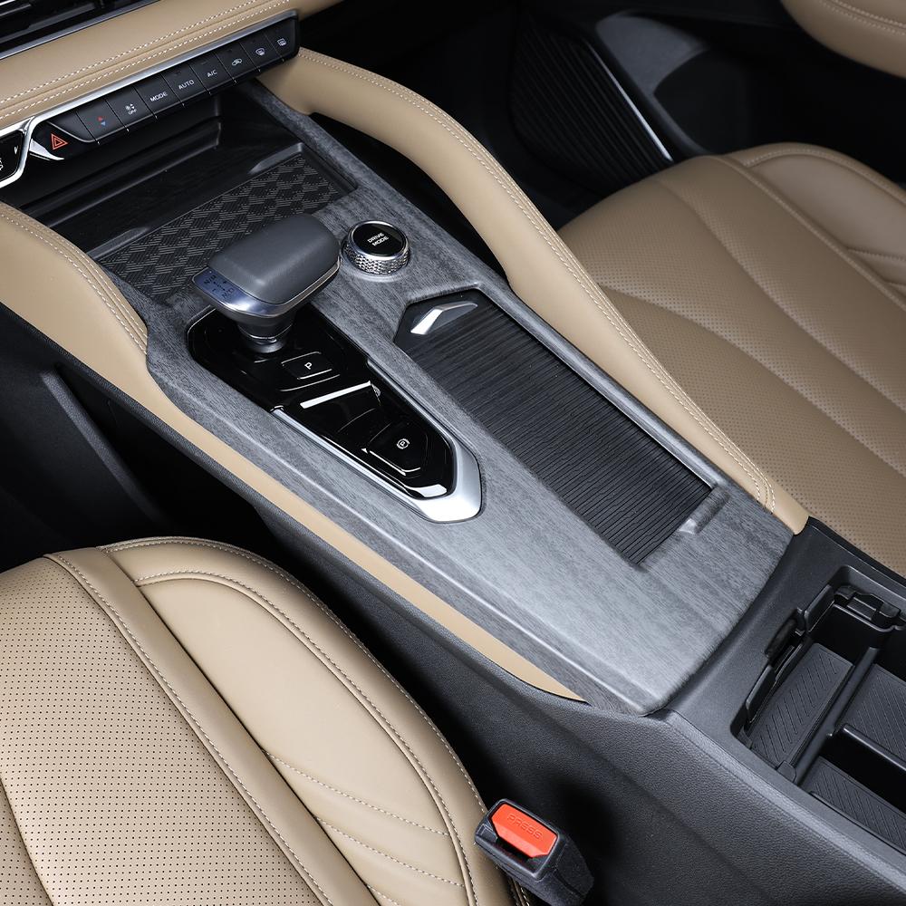 Car Interior Parts Carbon Fiber Central Console Gear Shift Panel Frame Trim Cover ABS Plastic For Renault Filante 2026 2027 LHD