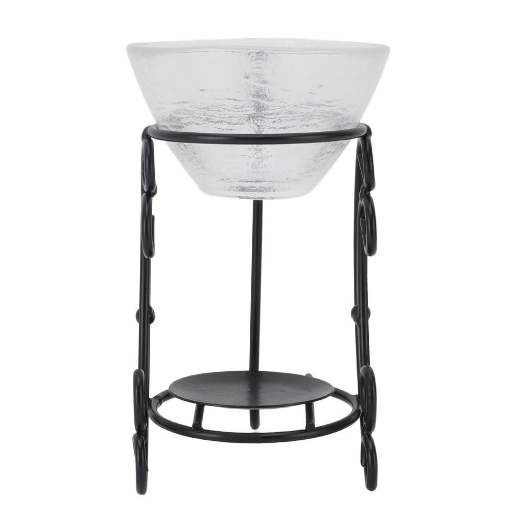 Essential Oil Burner Metal Iron Glass Vintage Home Decoration Tealight Candle Holder Wax Warmer Oil Burner