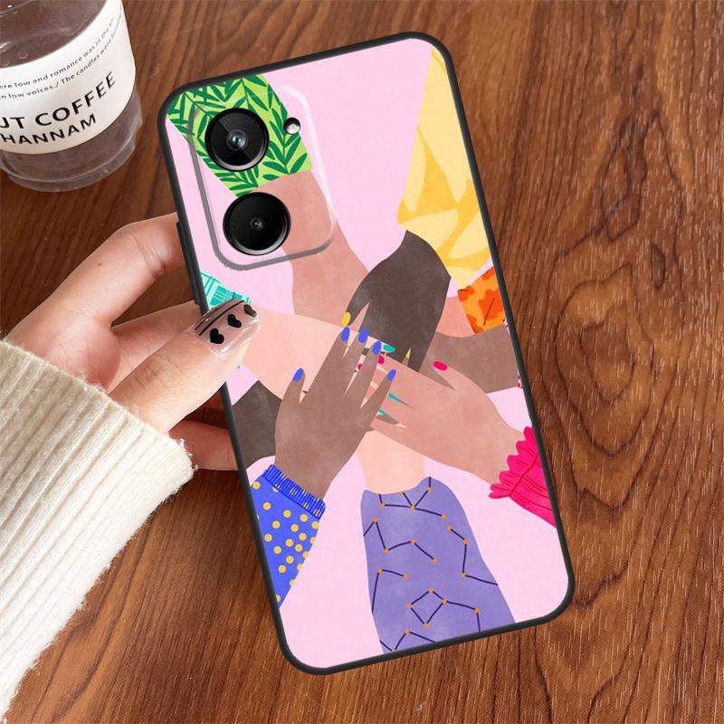 

Feminist Girl Power Women For Realme GT7 Pro GT6 15 10 11 12 13 14 Pro Plus C75 C65 C55 C63 C61 C53 C67 C35 C71 Case Realme 12 Pro