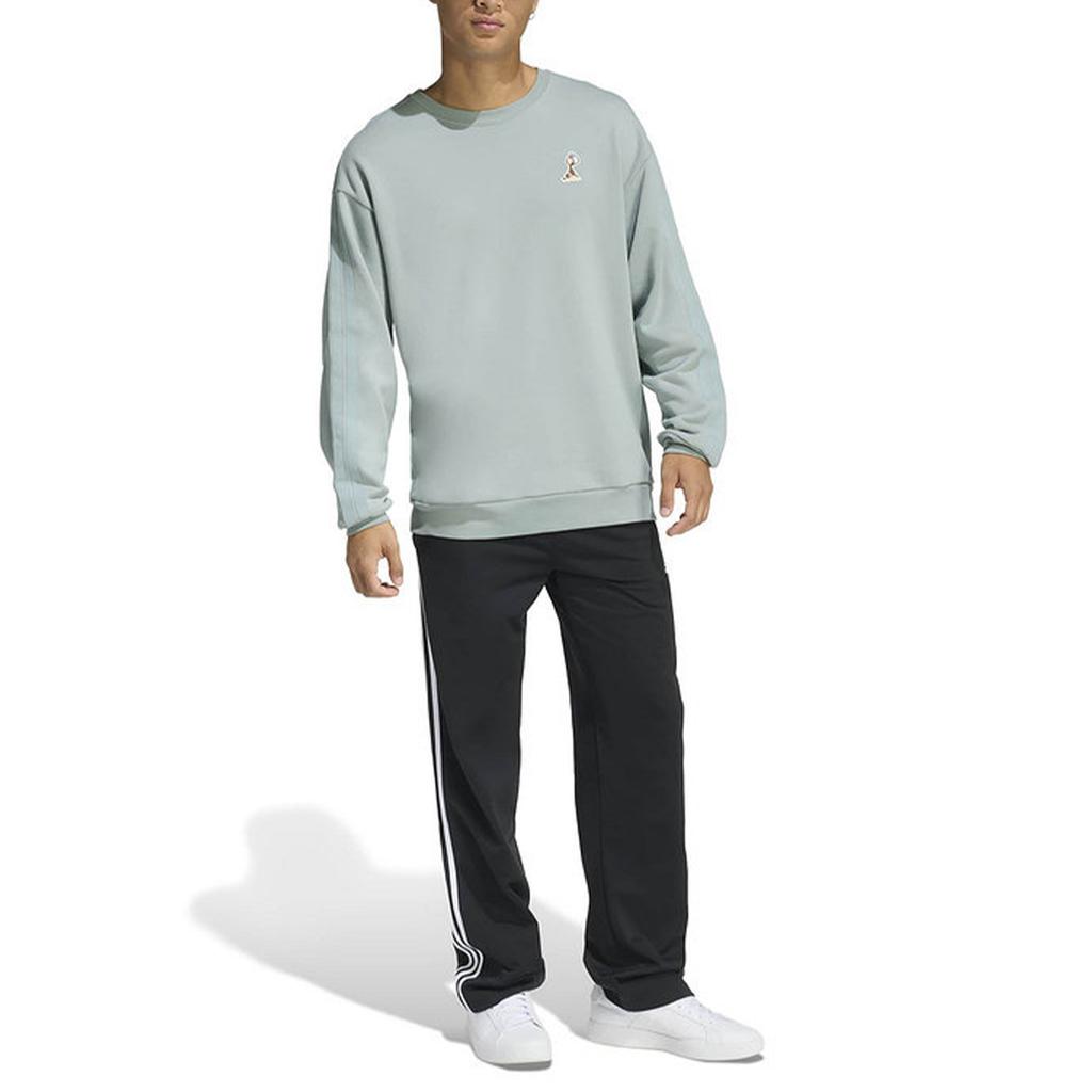 Adidas Striped Long Sleeve Crew Neck Sweatshirt Men sweatshirts JZ5067