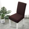 Universal Jacquard Chair Cover Stretch Solid Color Chair Covers Dining Room Wedding Hotel Banquet Home Decor Washable Seat Case