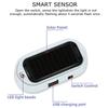 2/1pcs Car Fake Security Light Solar Powered Simulated Dummy Alarm Wireless Warning Anti-Theft Caution Lamp LED Flashing Lights