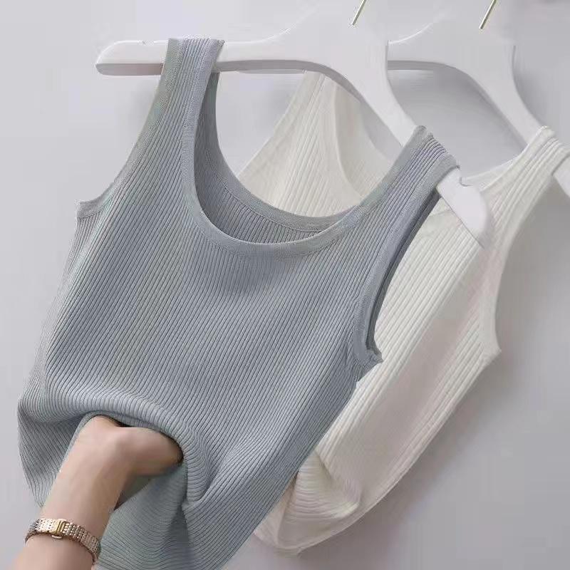 

Жилет женский тонкий верхняя одежда внутренняя многослойная рубашка без рукавов тонкая 4XL