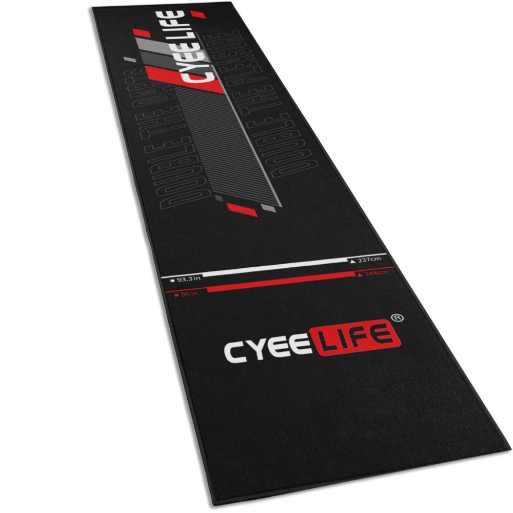 Antislip Dart Oche Mat met Afstand Markeringen Geluiddempende Vloermat voor Binnen Buiten Dartspel 30x200cm 12x80inch
