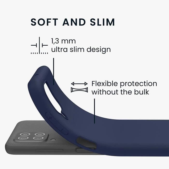 Coque de Protection - BOOLING - pour Samsung Galaxy A12 - Silicone Protection fiable + 2 Vitres