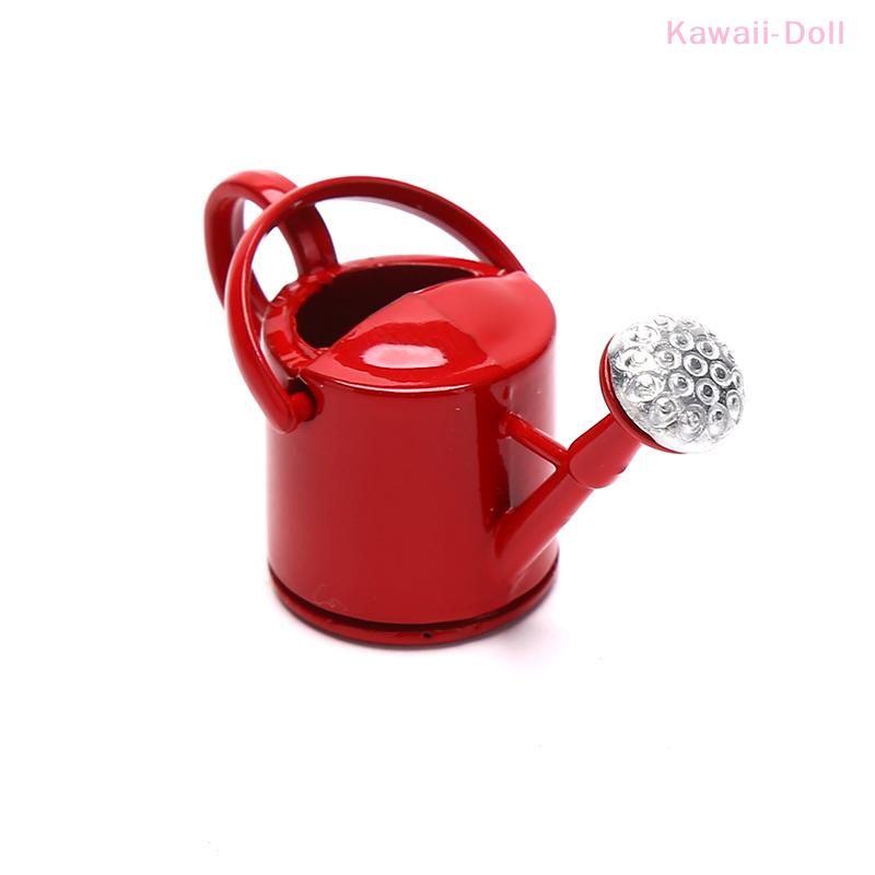 1Pcs Metal Miniature Watering Can Handicrafts Model Dollhouse Decoration