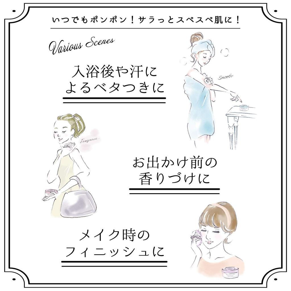 Leivy Fragrance Body Face Powder Mini GM Cheek Floral Sweet Scent 13g & (x 1)