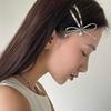 Bowknot Heart Hair Clip Metal Snap Hairpin Fashionable Hair Accessory Chic Barrette Headpiece for Parties and Dates