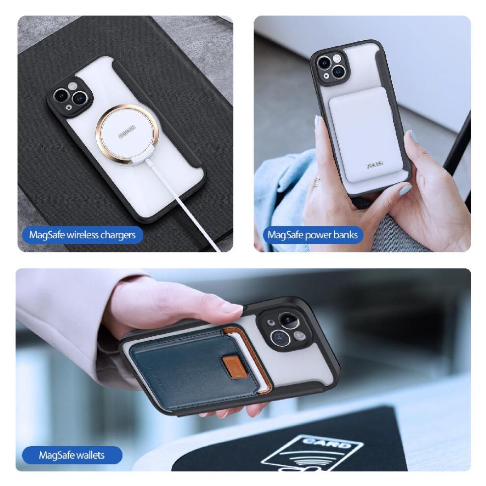 (Black) Case For IPhone 14 Plus Shockproof Full Protective Flip Folio Wallet Case With RFID Blocking Card Slot PU Leather Cover Case Wallet With