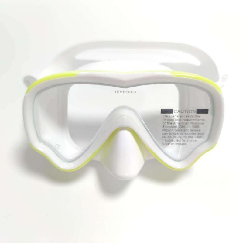 Scuba Diving Mask Snorkel Set Tempered Glass Professional Panoramic Snorkeling Gear Swimming Training Snorkel Kit Adults Youth