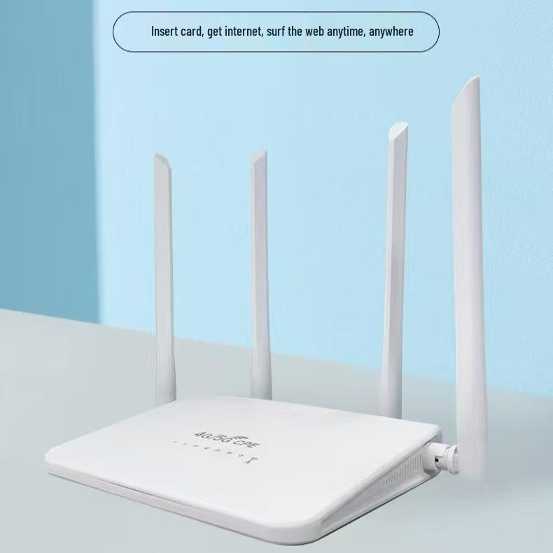 Wireless Router: Antennae, All-Network 4G/5G WiFi, Card Slot, No Broadband Needed, Ideal for Homes & Rentals, Internet Booster.