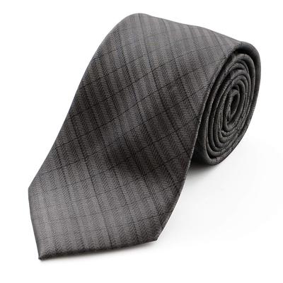 [FORMAL] Formal Tie for Funerals and Memorial Services, Gray Silk, Formal Wear, Funeral, Memorial Service, Condolence Visit, Men's (Pattern B)