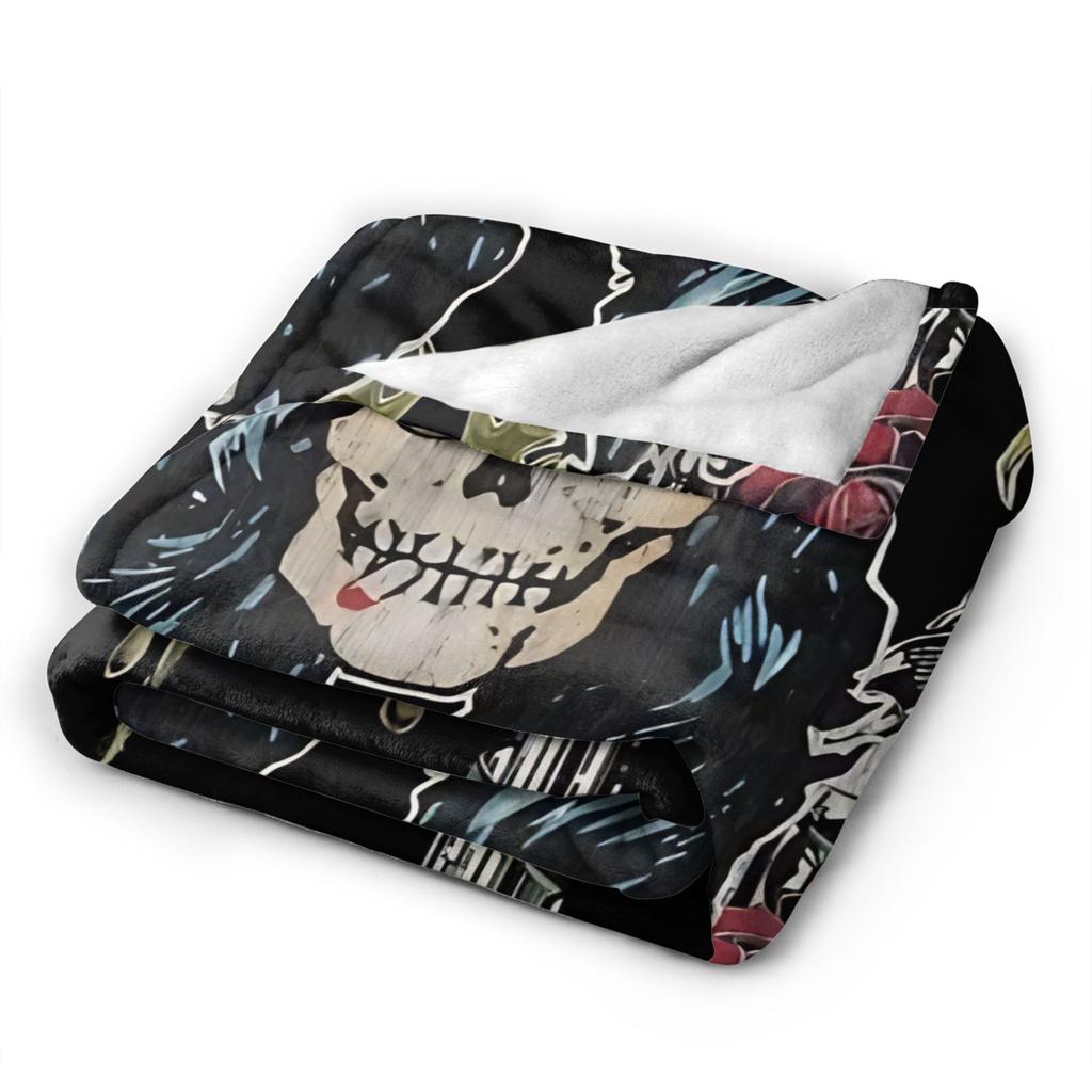 Guns N Roses Band Super Soft Blanket Travel Plush Throw Blanket Graphic Couch Chair Flannel Bedspread Sofa Bed Cover