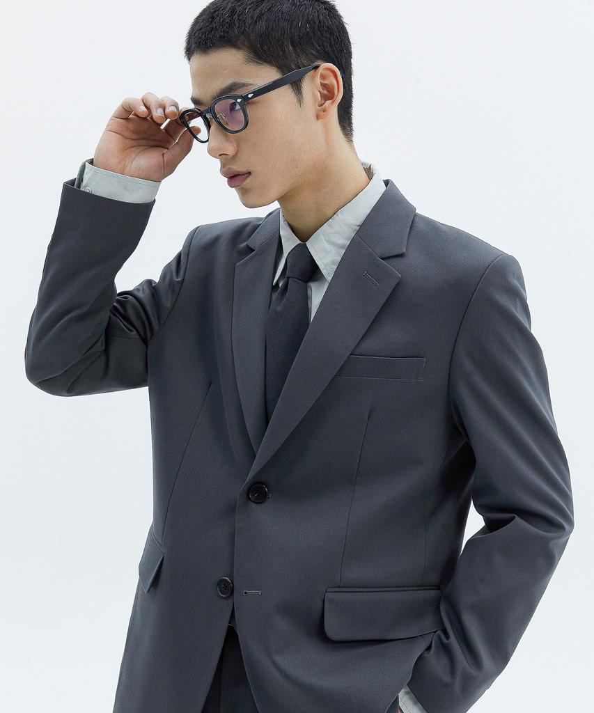 Trip Le Sens Custom Semi-Over Blazer_Grey