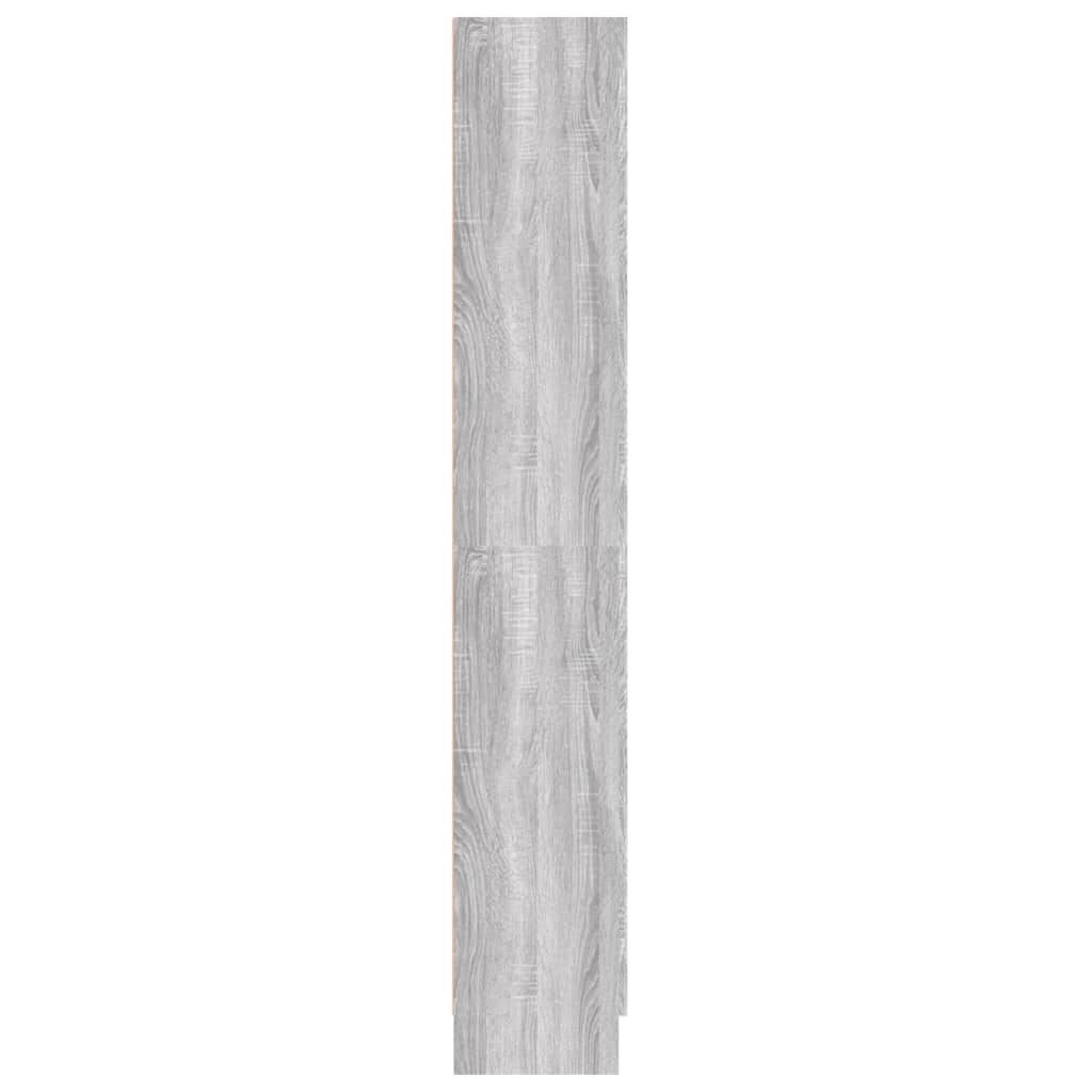 Vidaxl Szafka Na Książki, Szary Dąb Sonoma, 82,5X30,5X185,5 Cm