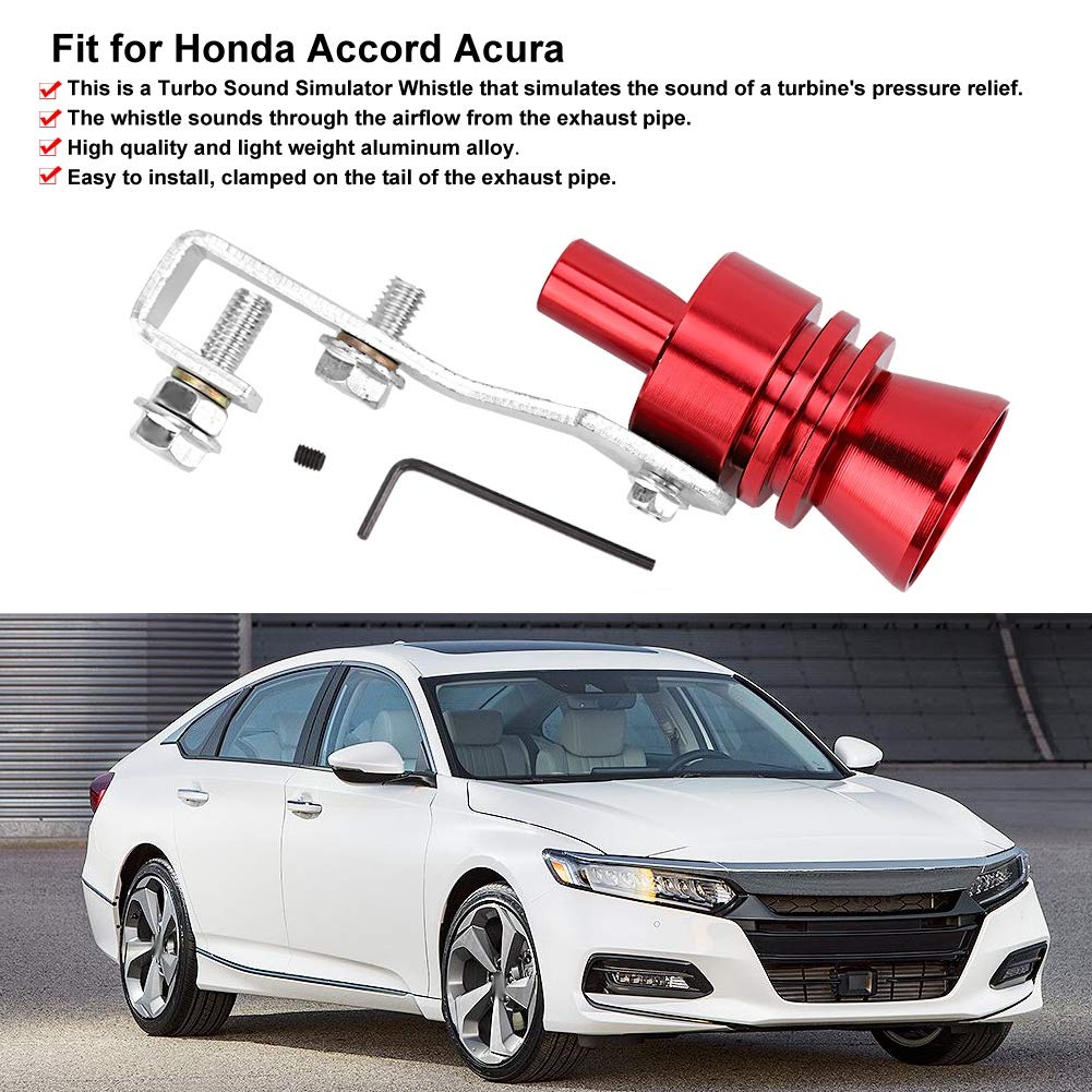 Turbo Sound Whistle Muffler, Beautiful Aluminum Alloy Material Turbo Sound Whistle for Motorcycle