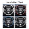Suitable for Toyota Carbon Fiber Texture Steering Wheel Cover with Segmented Quick-Release Design, Durable, for Rav4, Hilux, Camry, Y