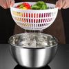 Stainless Steel Vegetable Dehydrator 3.5 L Fruit Washer Vegetable Drain Basket  Restaurant
