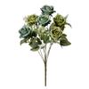 DIY 6 Heads Silk Rose Bouquet Fake Flowers Home Party Ornament
