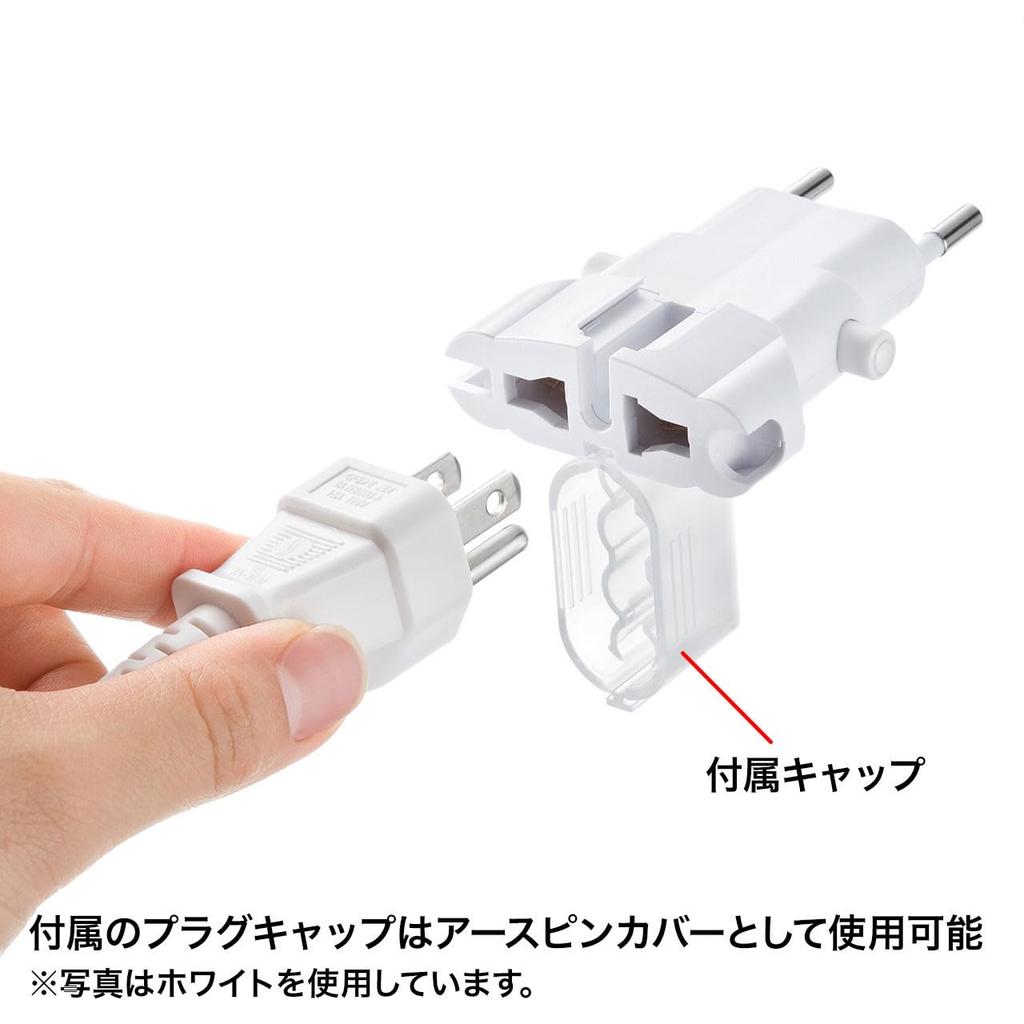 Sanwa Supply Overseas Power Conversion Adapter Black TR-AD4BK