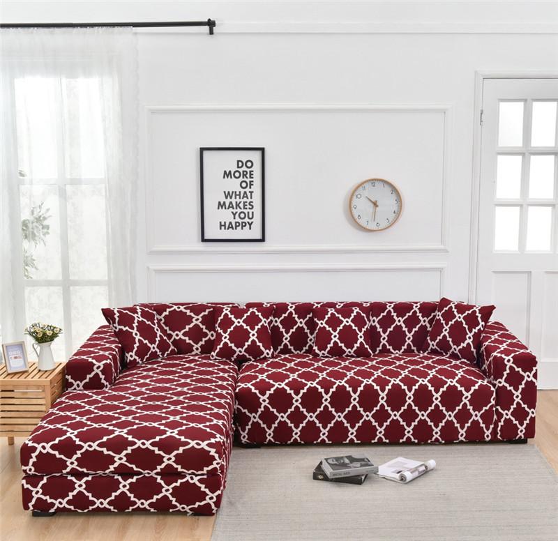 Elastic Slipcover Sofa Cover for Living Room All-inclusive Slip-resistant Sectional Corner Couch Cover Sofa Towel 1/2/3/4-seater