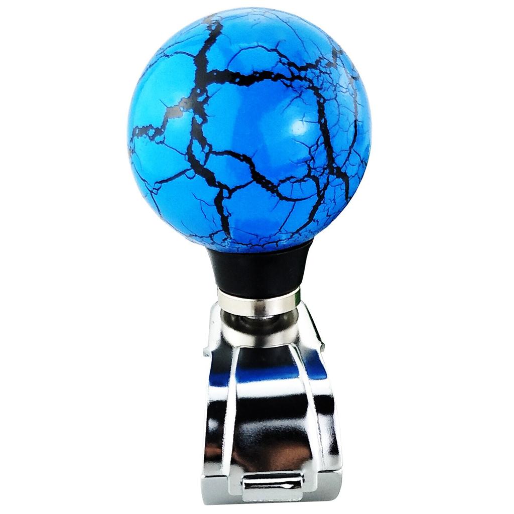Lunsom Ball Steering Wheel Knob Marbling Round Handle Spinner Turning Grip Helper Driving Power