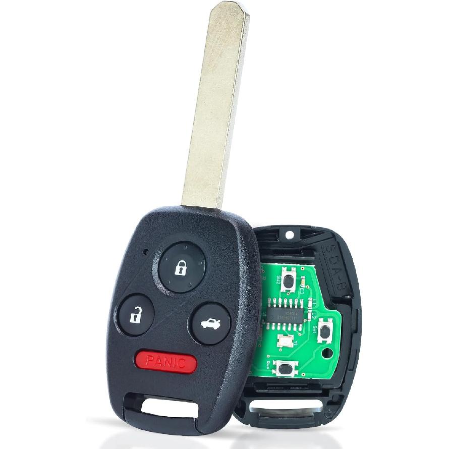 Замена брелока для Honda Accord 2003 2004 2005 2006 2007 4 кнопки 313.8 МГц Чип ID46 Бесключевой доступ Пульт дистанционного управления Ключ от автомобиля FCC ID: 1