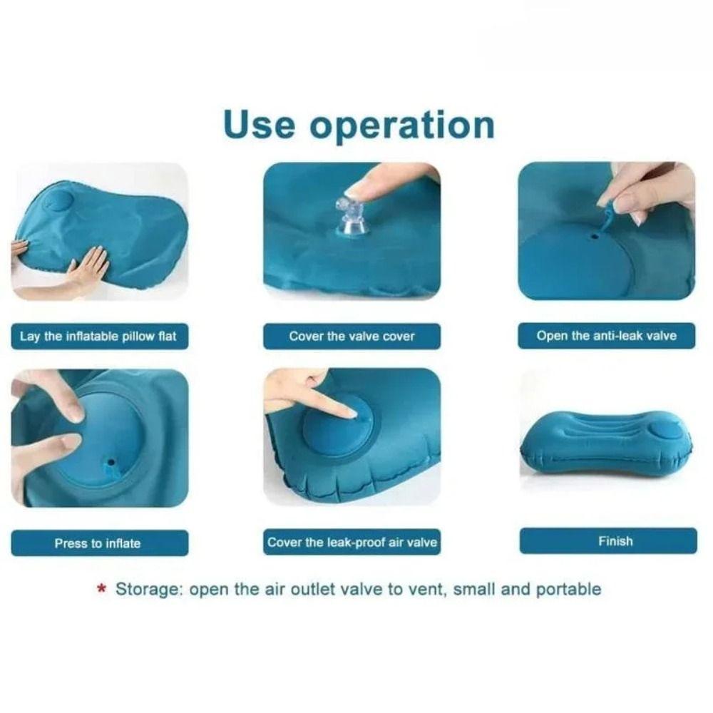 Automatic Air Inflatable Pillow U Shape Neck Cushion Home Supplies Camping Pillow  Outdoor