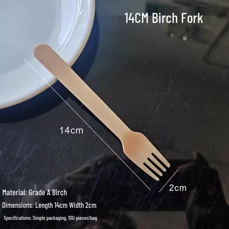 Miaojiayi Disposable Wooden Birch Forks