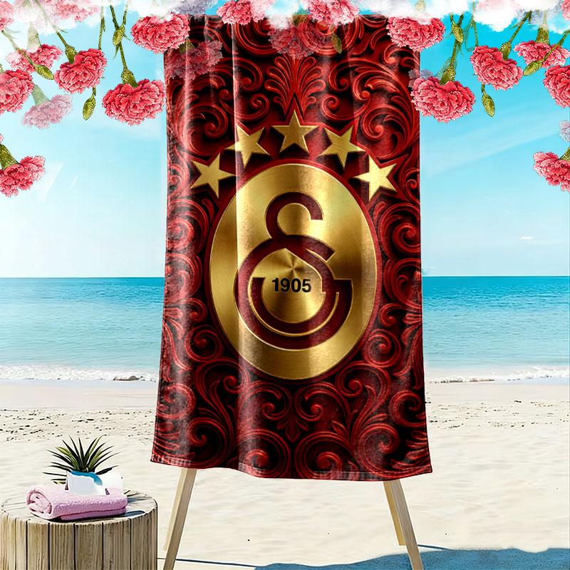 Galatasaray Heroes Print Beach Towel, Large Soft Quick Dry Towel for Beach Camping Swimming