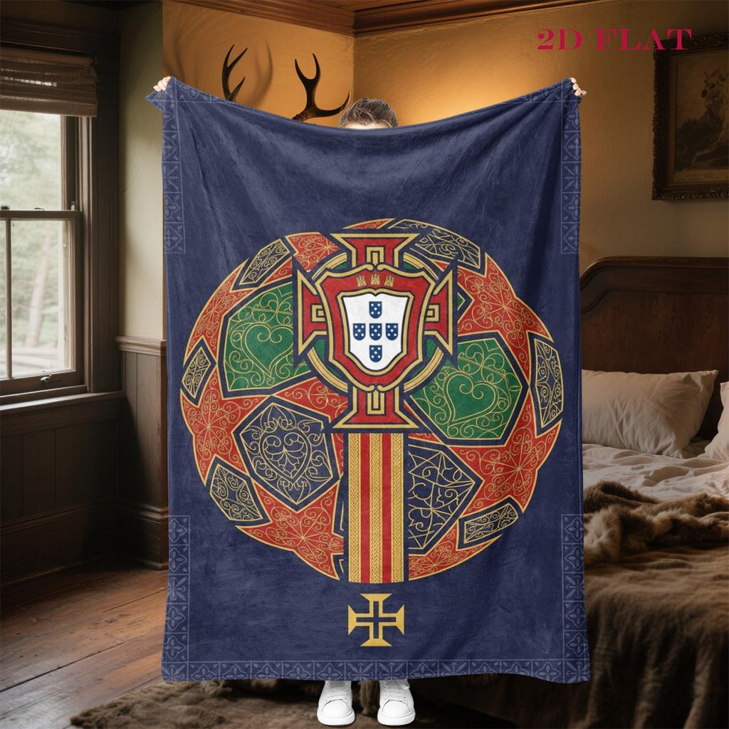 Royal Heraldry Regal Symbols blanket Suitable for all seasons Soft and comfortable Machine washable Office rest blanket Air conditioning blanket